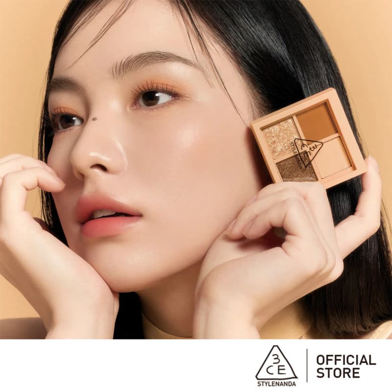 Bảng phấn mắt 3CE 4 màu cỡ nhỏ nhiều màu 3ce Mini Multi Eye Color Palette Small Eye Shadow 3.2g