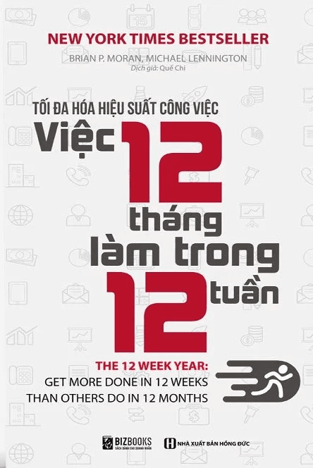 Sách Tối đa hóa hiệu suất công việc Việc 12 tháng làm trong 12 tuần (Braian P. Moran & Michael Lennington)